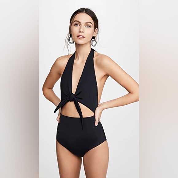$285 MRSP | Mara Hoffman - Maddy One-Piece | Black | NWT | XS - Picture 1 of 11